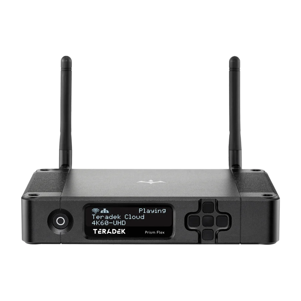 Teradek Prism Flex Mk II streaming encoder with two antennas