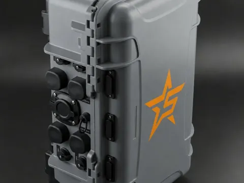 Showfloor Wireless outdoor internet show kit in a wheeled case